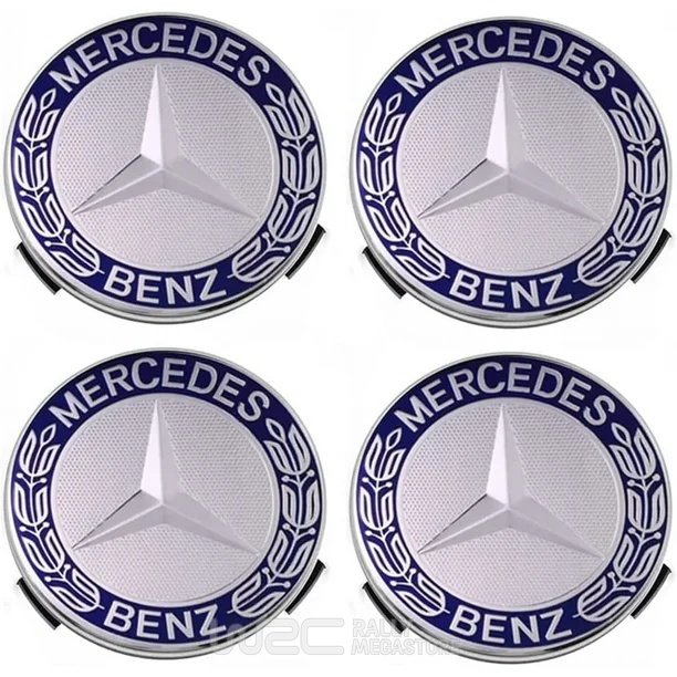 CACHE MOYEU MERCEDES 75MM